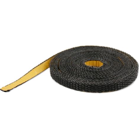 Glasstreifen, Flachdichtung 10 X 2 Mm, Hitzebeständige Faser 550 °c, Für Kamin- Und Ofenglas