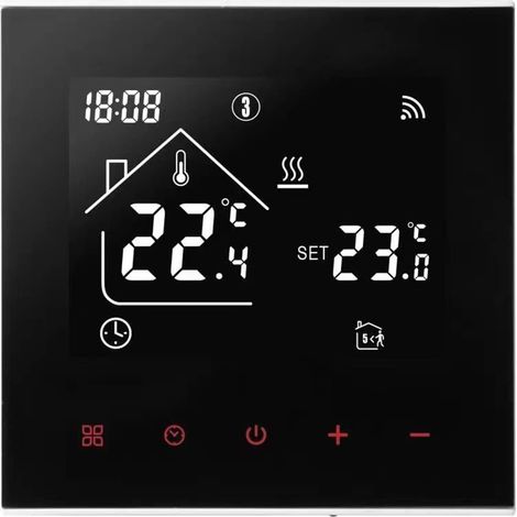 Tuya Wlan-thermostat Mit Lcd-touchscreen, 5+2 Programmierbare Einstellungen, Kompatibel Mit Alexa Und Google Home, Fußbodenheizung