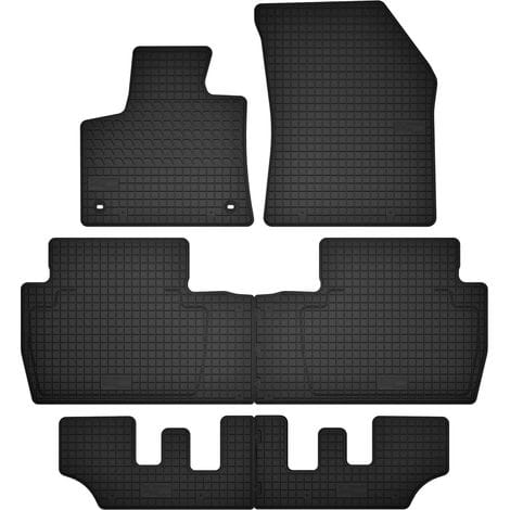 Gummifußmatten Für Peugeot 5008 Ii, Cp2-befestigung, Schwarz, Crossover