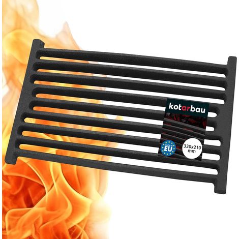 Hochtemperaturbeständiger Quadratischer Kaminrost Aus Gusseisen Für Ofen Und Kamin
