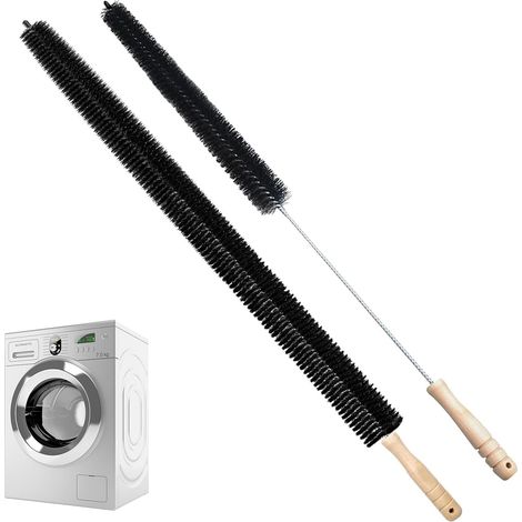 2-teiliges Heizkörperbürsten-set, Holzgriff, Flexibler Edelstahlgriff, Zur Reinigung Von Lüftungskanälen