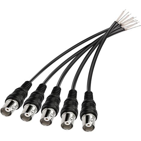 Bnc-kabel, Weiblicher Stecker, Kupfer, 0,2 M, Pvc, Für Überwachungskameras