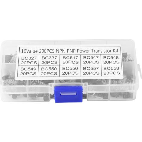 200 Stück Bc327 Bc547 Pnp To-92 Silizium-triodentransistoren, 10 Werte, Für Elektronische Diy-schaltungen