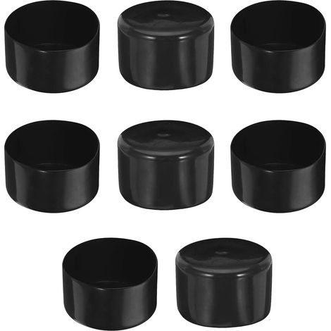 Set Mit 8 Endkappen, 65 Mm Innendurchmesser, Rund, Pvc-gummi, Flexibel, Für Rohre, Zäune, Möbel
