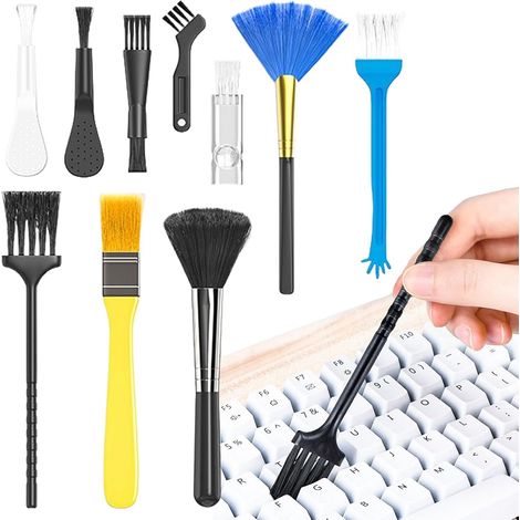 10 Stück Tastaturbürsten, Ultrafein (0,3 Mm), Antistatisch, Für Computer, Tablet, Maus, Reisen