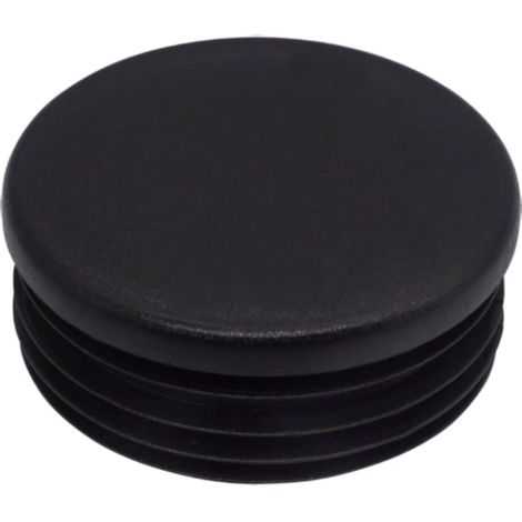 20 Rohrkappen, Rund, 60 Mm, Schwarzer Kunststoff Ral 9005, Für Zaunpfosten