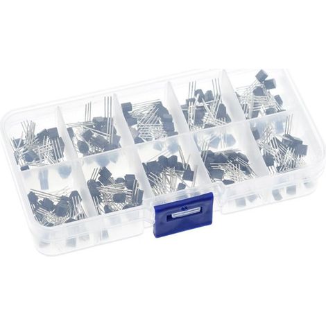 200 Transistoren, Bc337, Bc327, 2n2222, Aufbewahrungsbox, To-92, Elektronik