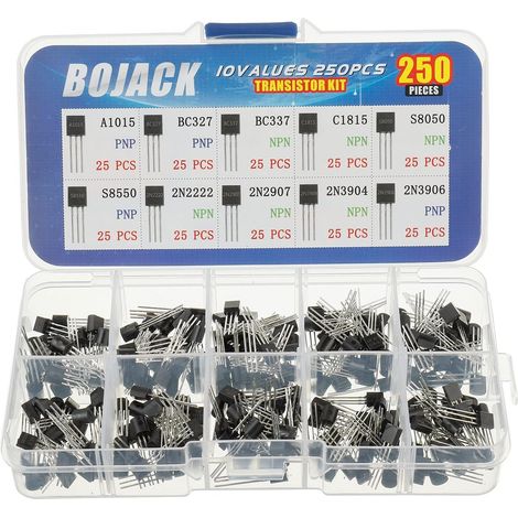 Konvolut Von 250 Transistoren, Pnp Und Npn, 10 Universalmodelle, Für Elektronik