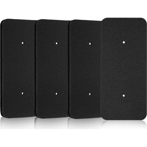 4er-pack Schwammfilter Für Wäschetrockner, Polyurethan, 275 X 125 X 10 Mm, Schwarz, Kompatibel Mit Candy Hoover