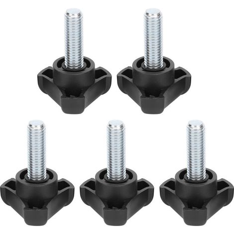 5-teiliges Set Mit Dreieckigen Kunststoff-schraubknöpfen Und Klemmbefestigungen, M10 30 Mm