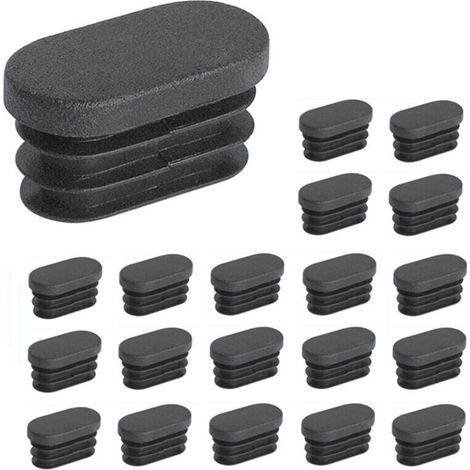 100 Kunststoff-endkappen, 15 X 30 Mm, Für Rohre, Möbelbeine, Ovale Endkappen, Für Kunststoff-stuhlbeine, Für Ovale Rohre