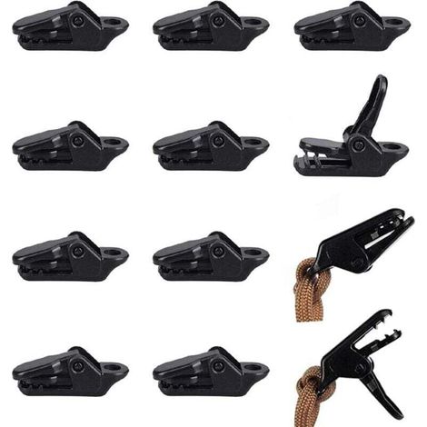 Kunststoff-planenclips (50er-packung), Schwarz