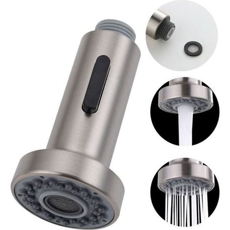 Ersatzkopf Für 2-flammige Küchenarmatur, Auszieh-mischbatterie, G1/2", Mit Bürste