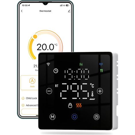 Tuya 2-draht Programmierbarer Zigbee-thermostat Für Gasheizung Mit Sprachsteuerung