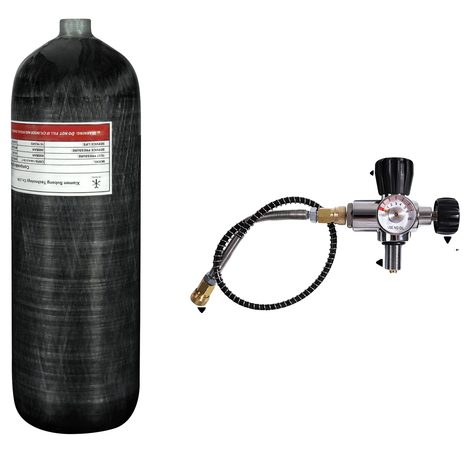 Hpa-tank, Kohlefaserkonstruktion, Hochdruckleistung, 6,8 L Mit Ventil B