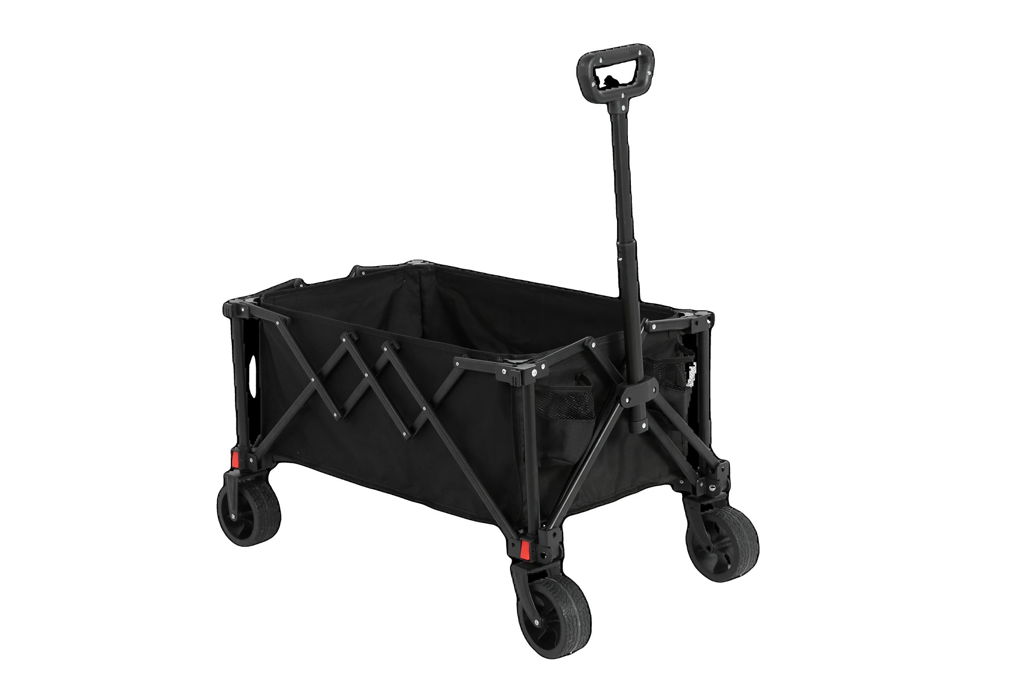 Faltbarer Trolley, Hochfest, Geländeräder, Stahl + Gewebe + Pvc