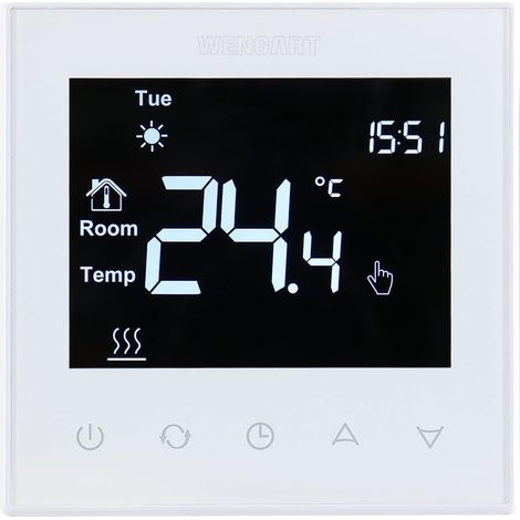 Wöchentlich Programmierbarer Thermostat Mit Touchscreen-lcd Für Fußbodenheizung In Wohn- Und Gewerbegebäuden