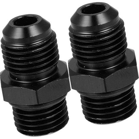 Stück An6-m141.5 Außengewinde-bördeladapter, Schwarze Aluminiumlegierung, Kraftstoffsystem Für Kraftfahrzeuge