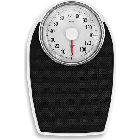 Mechanische Badezimmerwaage, Gut Ablesbares Analoges Zifferblatt, Rutschfeste Plattform, Tragkraft 136 Kg