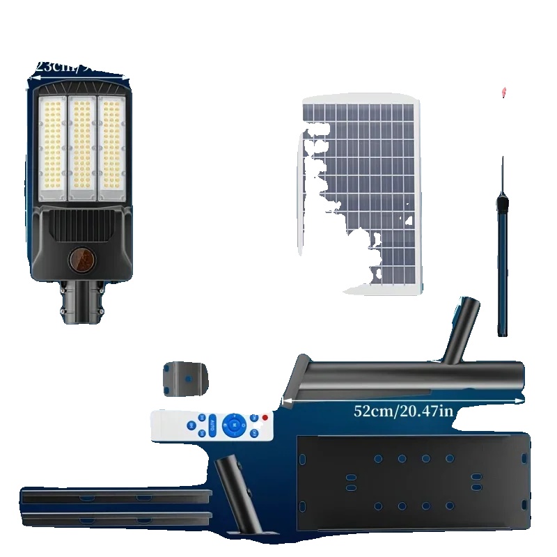 Solarstraßenleuchte, Bewegungsmelder, Wasserdicht, 2 X 36a Solarzellen