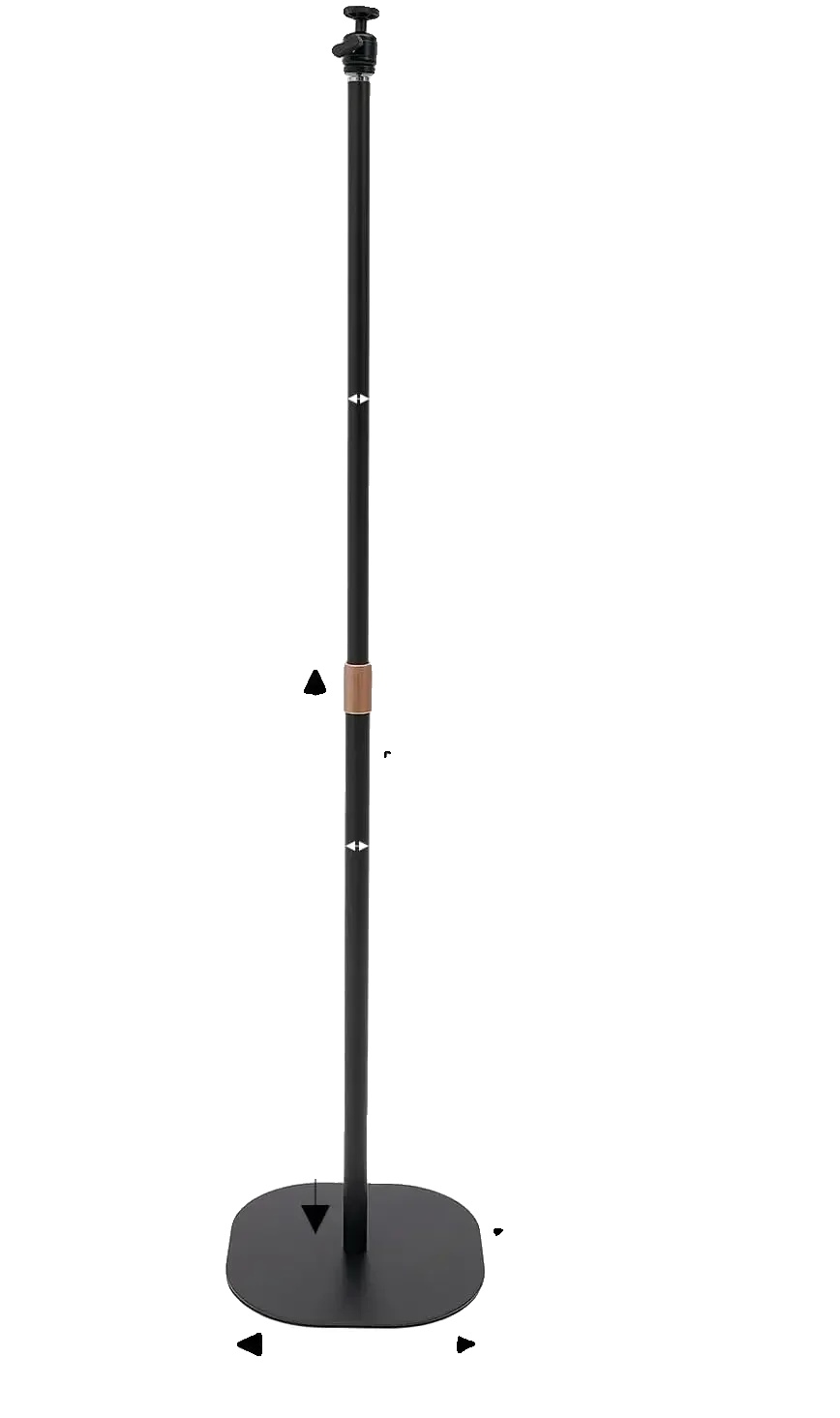 Projektorständer, Höhenverstellbar, 360° Drehbar, Schwarz