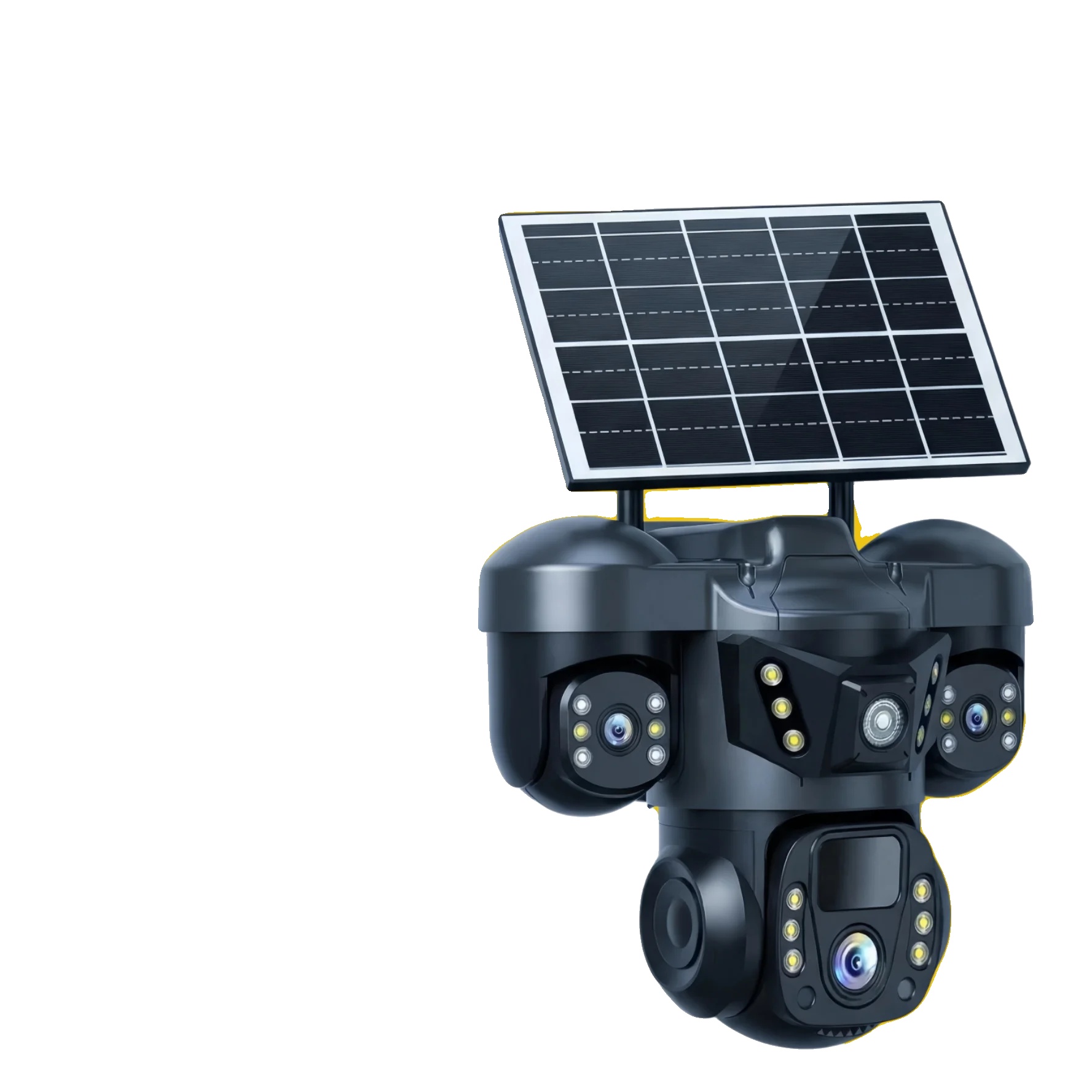 Solarkamera, Dreifachobjektiv, 4g-konnektivität, 4g-videoüberwachung, Keine Speicherkarte Erforderlich