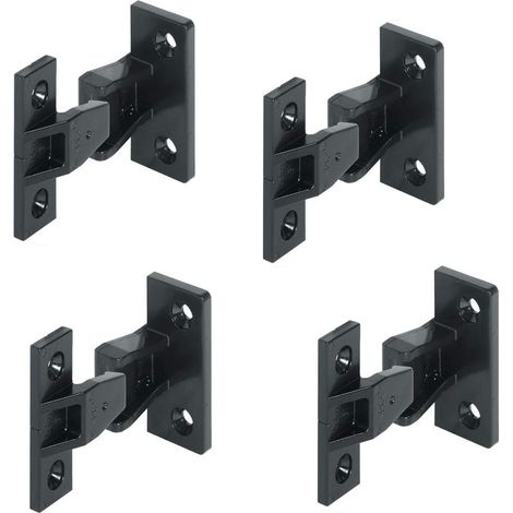 Scharniere Für Möbelpaneele, Geeignet Für Schränke Und Regale – 4 Mm Schraubendurchmesser, Robustes Material, Temperaturbeständig Von -100 °c Bis +135 °c – Nicht Verriegelnd – Kunststoff – 4 Stück