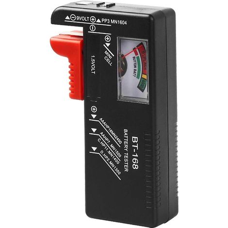 Universeller Batterietester Für Aa-, Aaa-, C-, D-, 9v- Und 1,5v-knopfzellenbatterien, Kleines Elektrisches Mess- Und Kontrollgerät Für Den Haushalt (funktioniert Ohne Batterie).