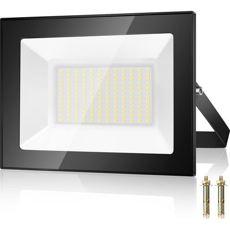 100-w-led-flutlicht Für Den Außenbereich, 10.000 Lm, 7000 K, 144 Led-chips, Ip67 Wasserdicht, Kaltweißes Led-sicherheitslicht, Außenleuchte Für Terrasse, Garage, Garten, Fabrik