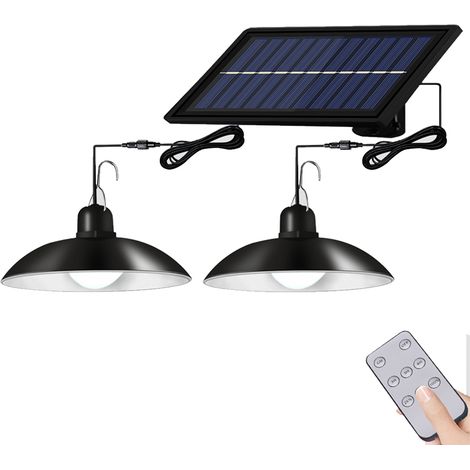 Solarbetriebene Led-hängeleuchten Für Den Außenbereich Mit Einstellbarem Bewegungssensor Und Fernbedienung, Wasserdicht Nach Ip67, Für Garage, Gartenpavillon, Schuppen, Camping, Terrasse, Hühnerstall