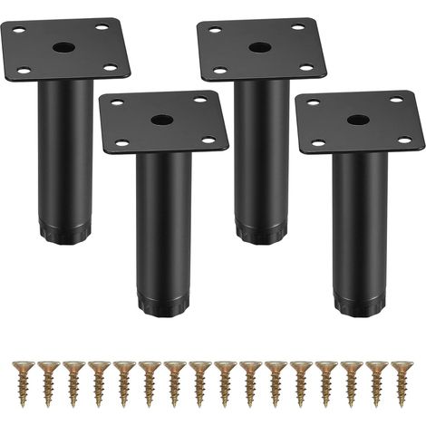 4 Stück Möbelfüße, 10 Cm Verstellbare Möbelfüße, Metallfüße Für Möbel/büro/küche/sofa
