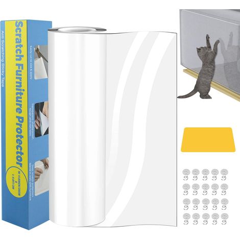 Rolle Katzenkrallenschutz 30 Cm X 3 M, Transparenter Aufkleber Für Sofa, Möbel, Tür, Wand