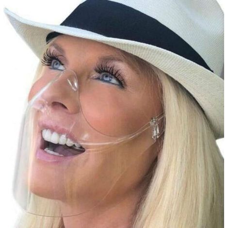 1 Stück Mund-nasen-visier, Transparente Gesichtsmaske, Gesichtsschutzvisier – Rapanda