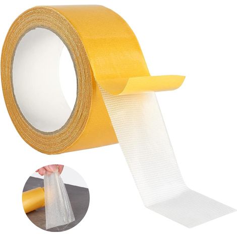 Extrem Starkes, Transparentes, Doppelseitiges Klebeband – 30 Mm X 10 M – Für Teppiche Und Fußmatten – Leistungsstarker Acrylkleber