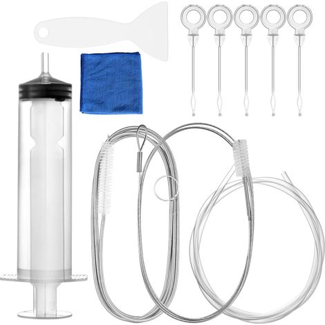 11-teiliges Kühlschrank-reinigungsset, 150 Cm Flexible Bürste, 100 Ml Spritze, Schaber, Für Kühlschrank Und Gefrierschrank
