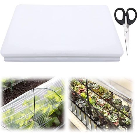 Gewächshausabdeckung 2x3m, Transparente Polyethylenfolie, Pflanzenschutz Vor Wind Und Regen, Gartenarbeit