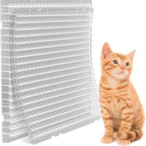 10 Katzenabwehrmatten, Transparente Kunststoffspitzen 42x32cm, Schutz Für Möbel Und Garten Im Innen- Und Außenbereich
