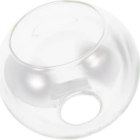 Doppelloch-glaslampenschirm 20 Cm Klar Für E27 Pendelleuchte Für Wohnzimmer, Schlafzimmer, Büro