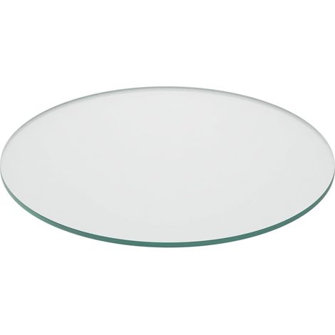 Runder Glasteller Für Den Kamin, Durchmesser 40 Cm, Dicke 8 Mm, Transparent