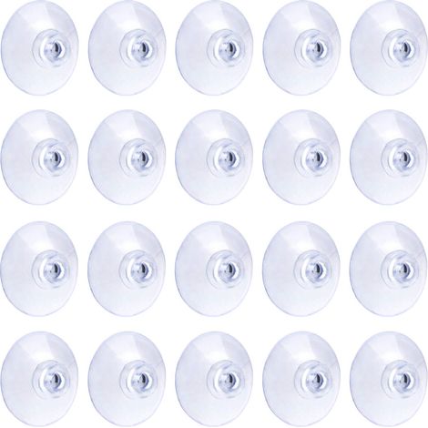 Set Mit 20 Transparenten Saugnäpfen, 3 Cm Große Saugnäpfe Aus Pvc-kunststoff Ohne Haken, Für Heimdekoration Und Organisation