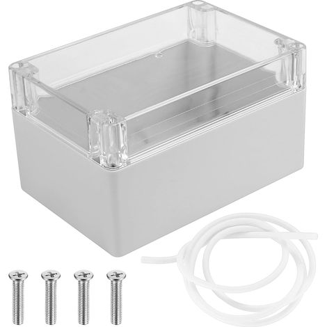 Ip65-anschlussdose, Transparenter Deckel, Abs-material, 160 X 110 X 90 Mm, Für Den Innen- Und Außenbereich
