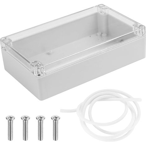 Anschlussdose, Ip65, Robustes Abs, Transparente Abdeckung, Leiterplattenmontage, Innen-/außenbereich