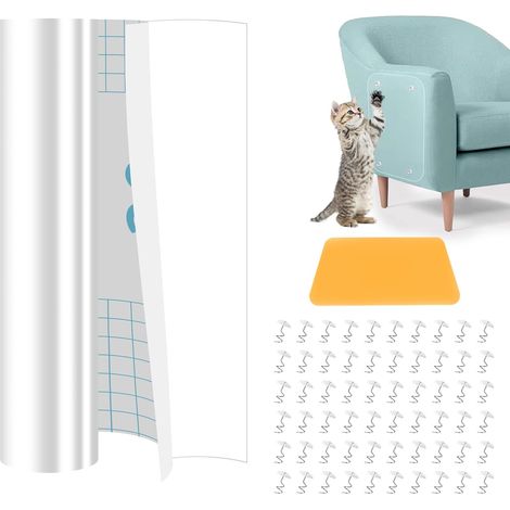 Rolle Kratzfeste Schutzfolie, Transparentes Pvc, Rückstandsfreier Klebstoff, Für Sofa, Möbel, Tür, Wand