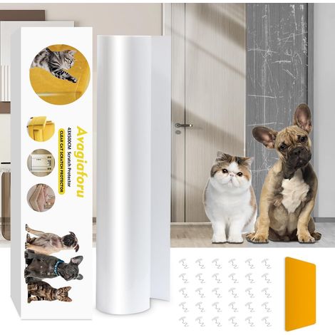 Rolle Kratzschutzfolie Für Katzen, 43 X 500 Cm, Transparente Pvc-klebefolie, Für Sofa, Tür, Wand, Möbel