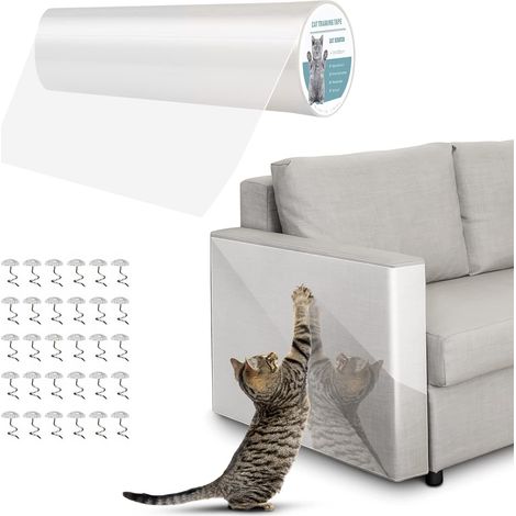 Rolle Transparente, Kratzfeste Katzensofa-schutzfolie, Selbstklebend Für Stoff Und Leder, 15 X 300 Cm
