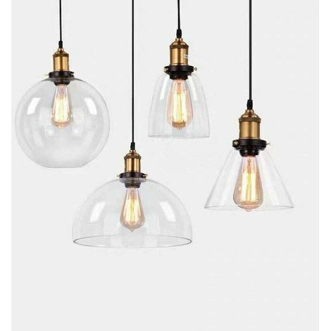 Vintage-retro-glaspendelleuchte Mit Drehschalter, Hängelampe, Kronleuchter Für Schlafzimmer, Wohnzimmer, Küche, Esszimmer, Restaurant, Bar, Badezimmer