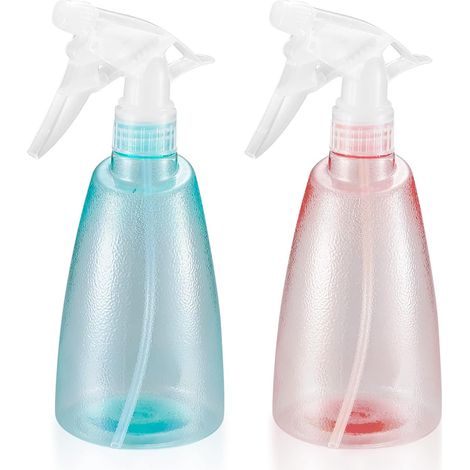 Leere 500-ml-sprühflaschen, Kunststoff-sprühflaschen, Leere Sprühflasche, Leere Pumpflasche Für Haushalt, Garten, Friseur, Pflanzen, Blumen – Rosa/grün