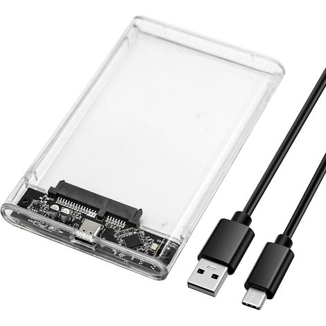 Externer 2,5-zoll-usb-c-5g-, Usb-3.1-ge1-sata-einschub Für 2,5-zoll-ssds Und -hdds Bis Zu 6 Tb, Uasp-kompatibel, Mit Usb-c-3.1-anschluss, Werkzeuglos