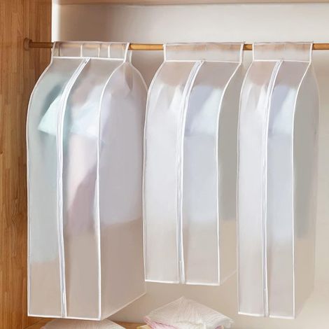 Kleiderhüllen, Garderoben-kleiderhüllen, 3-teilige Anzughüllen, Mantelhüllen, Anzughüllen, Staubschutz (90+110+110 60 50/30 Cm)