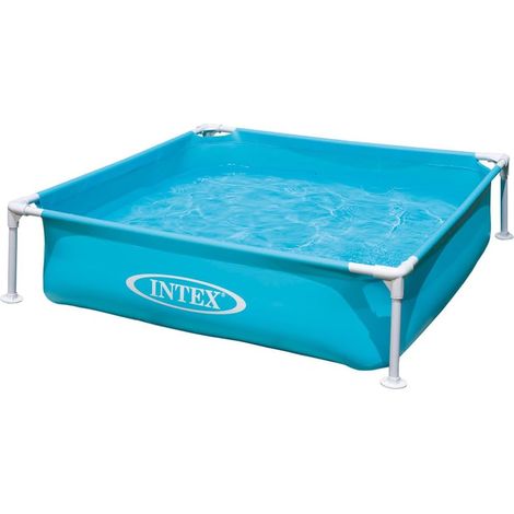 Türkisfarbener, Quadratischer Metallrohr-paddel Mit 50/100-einlage Für Den Garten